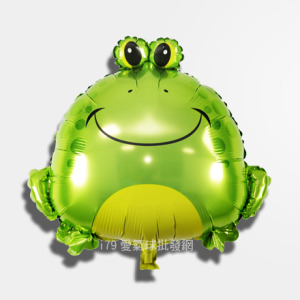 65cm 動物系列鋁箔氣球-Q版微笑青蛙