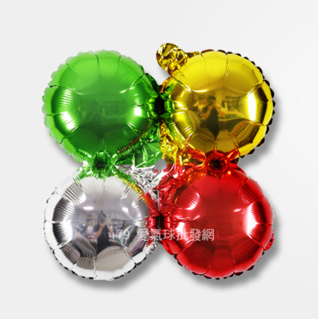 16吋四輪圓形-四色紅金銀綠