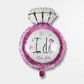 64cm愛情鋁箔氣球-粉色鑽戒