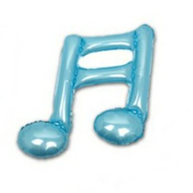 16分雙音符鋁膜氣球  天藍藍色