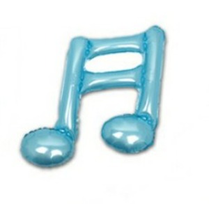 16分雙音符鋁膜氣球  天藍藍色