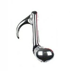 8分單音符鋁膜氣球  銀色