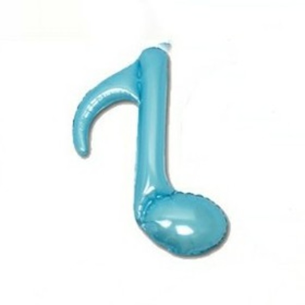 8分單音符鋁膜氣球  天藍色