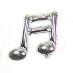 16分雙音符鋁膜氣球  銀色