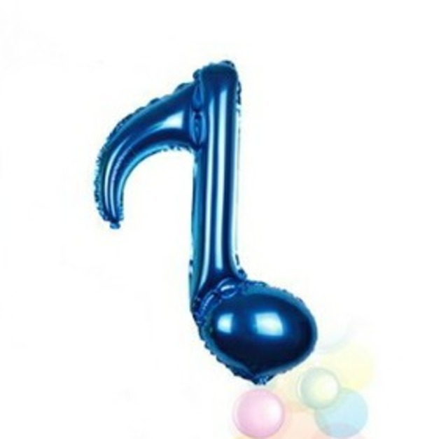 8分單音符鋁膜氣球  藍色