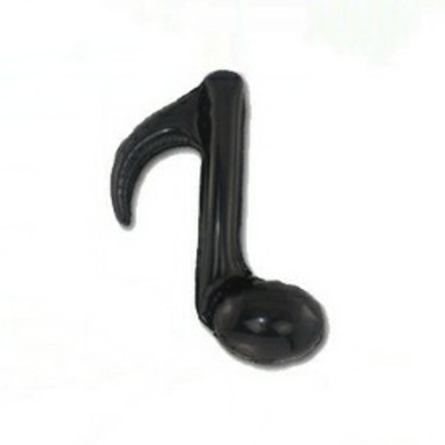 8分單音符鋁膜氣球  黑色