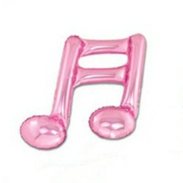 16分雙音符鋁膜氣球  珠光粉色