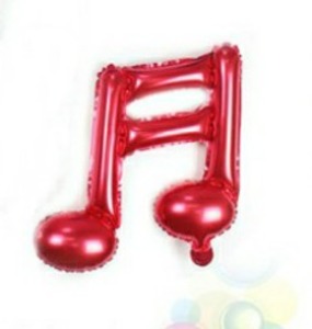 16分雙音符鋁膜氣球  紅色