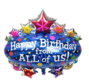 閃亮生日派對佈置鋁箔氣球