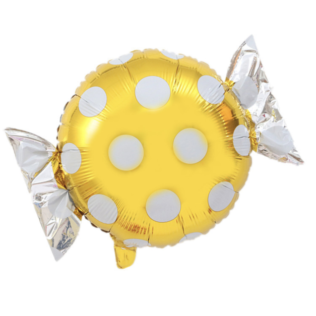 65cm圓點點糖果鋁箔氣球-金色