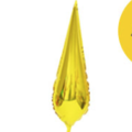 水滴光芒錐形鋁箔球-金色(12個一組)_1