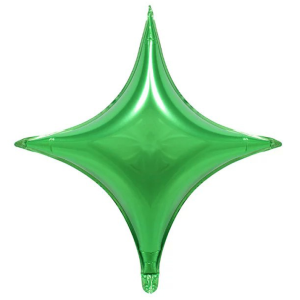 26寸四角星鋁箔球-深綠色