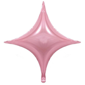 26寸四角星鋁箔球-粉色