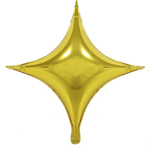 26寸四角星鋁箔球-金色