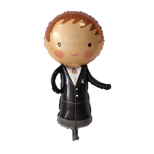 14吋 小造型鋁箔-大頭新郎