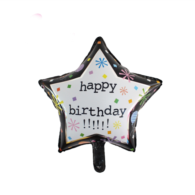 45cm  生日鋁箔氣球-生日五角星
