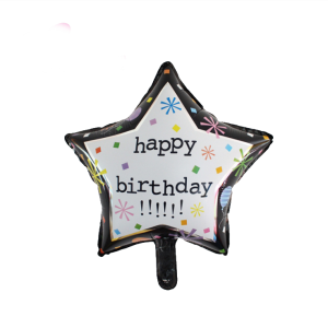 45cm  生日鋁箔氣球-生日五角星