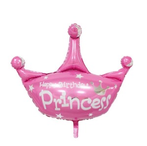 103cm 生日系列鋁箔氣球-粉皇冠