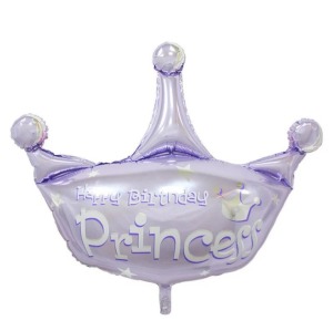 103cm 生日系列鋁箔氣球-雙色雙面皇冠