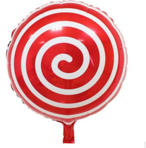 18吋圓形棒棒糖-紅色