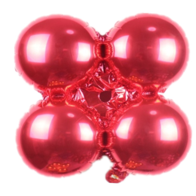 30吋四輪圓形-紅色