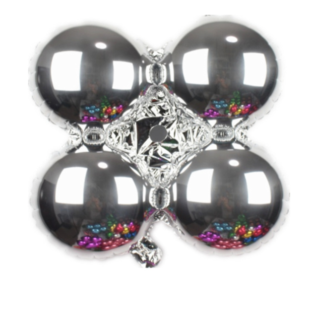 30吋四輪圓形-銀色