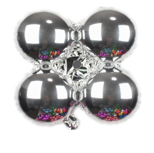 30吋四輪圓形-銀色