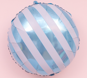 45cm圓形馬卡龍氣球-藍色