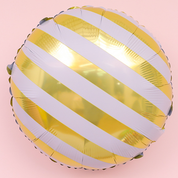 45cm圓形馬卡龍氣球-金色