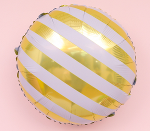 45cm圓形馬卡龍氣球-金色