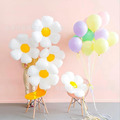 45cm韓版(小)雏菊花铝膜氣球_2