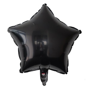 18吋素面鋁箔五角星-黑色
