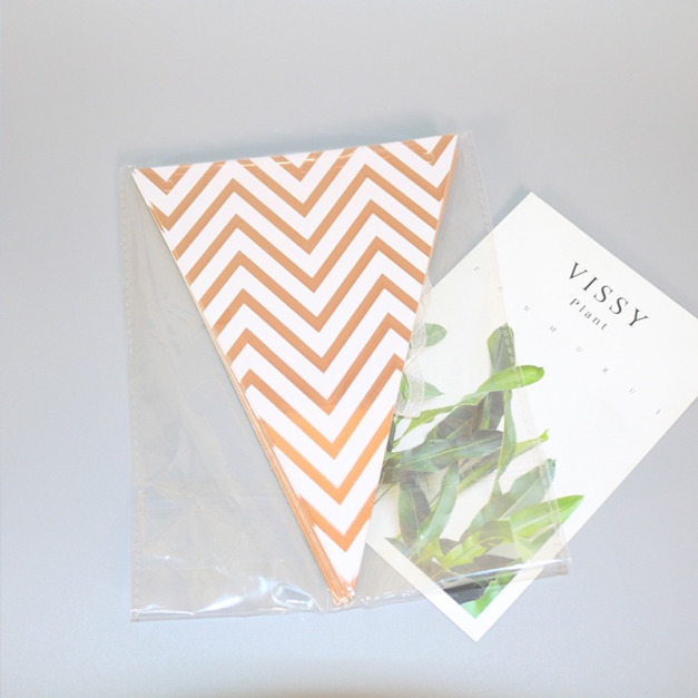 【派對佈置】300cm北歐三角掛旗 玫瑰粉