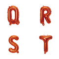 16吋橘色字母球-Q.R.S.T