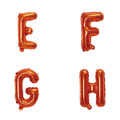 16吋橘色字母球-E.F.G.H