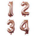 40吋玫瑰金色數字球-1234