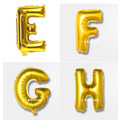 16吋金色字母球-E.F.G.H