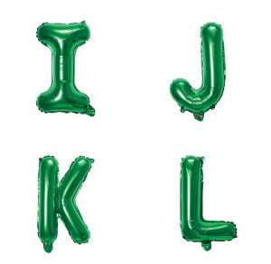 16吋聖誕綠色字母球-I.J.K.L