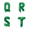 16吋聖誕綠色字母球-Q.R.S.T