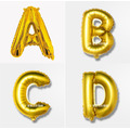 16吋金色字母球-A.B.C.D