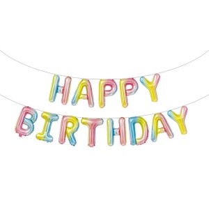 16吋 生日字母套組-漸層色