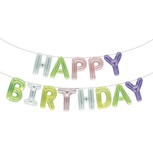 16吋 生日字母套組-水晶色