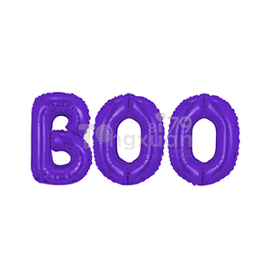 16吋紫色字母萬聖節BOO