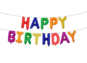 16吋 生日字母套組-繽紛彩虹