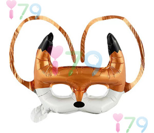 裝飾面具-氣球面具 狐狸