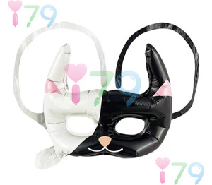 裝飾面具-氣球面具 雙色貓