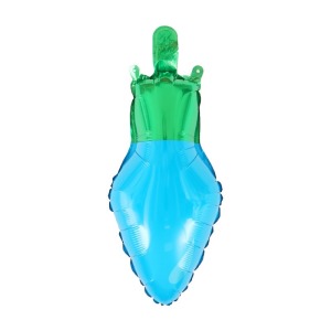 14吋 小造型鋁箔-聖誕節 燈泡藍色