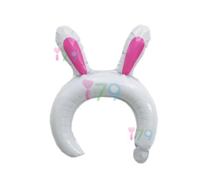 40cm 髮箍鋁箔氣球-兔子