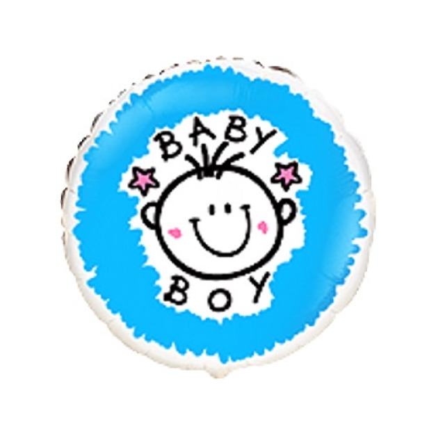 45cm 生日快樂 手繪男寶