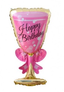 88cm鋁箔-粉紅香檳酒杯